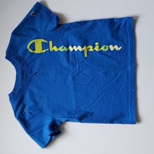 Champion blue size 5 short sleeve T